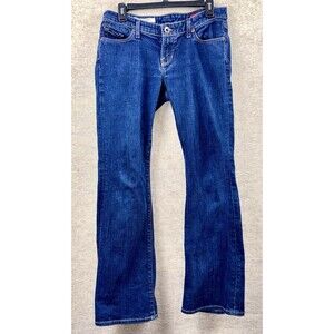 X2 Women’s Jeans Size 8 Long Dark Wash Slim W10 Low Rise Flare